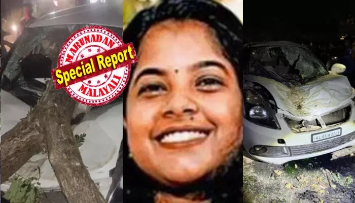 ലോറിയുടെ നിയന്ത്രണം നഷ്ടപ്പെട്ട് വാക മരത്തിൽ ഇടിച്ചതോടെ കേട്ടത് ഉഗ്ര ശബ്ദം; ഒടിഞ്ഞ മരക്കൊമ്പ് ഓടിക്കൊണ്ടിരുന്ന കാറിൽ പതിച്ച് വൻ അപകടം; നിമിഷ നേരം കൊണ്ട് ഫ്രണ്ട് സീറ്റിലിരുന്ന യുവതിയുടെ തലയിൽ തുളഞ്ഞു കയറി ദാരുണ മരണം; നടുക്കം മാറാതെ നാട്ടുകാർ; ഉറ്റവർക്ക് വേദനയായി ആതിരയുടെ വിയോഗ വാർത്ത