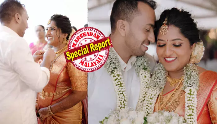 ഉത്തമ പങ്കാളിയെ കണ്ടെത്താൻ പരതുന്നതിനിടെ ലിജിത്തിന്റെ കണ്ണിൽ ഉടക്കിയ പെണ്ണ്; ആദ്യ നോട്ടത്തിൽ തന്നെ ഇഷ്ടമായി..വിനയമുള്ള നല്ല മിടുക്കി കൊച്ച്; എല്ലാം കൊണ്ട് സെറ്റായപ്പോൾ ചതിച്ചത് ഷാർജയിലെ ബ്ലോക്ക്; അവളെ എത്ര കൺവിൻസ് ചെയ്യാൻ നോക്കിയിട്ടും നടന്നില്ല; ഒടുവിൽ ഇനി ഒരിക്കലും പിരിയില്ലെന്ന ഉറപ്പും; ഇത് സ്വപ്നം പോലൊരു പ്രണയ കഥ ഉത്തമ പങ്കാളിയെ കണ്ടെത്താൻ പരതുന്നതിനിടെ ലിജിത്തിന്റെ കണ്ണിൽ ഉടക്കിയ പെണ്ണ്; ആദ്യ നോട്ടത്തിൽ തന്നെ ഇഷ്ടമായി..വിനയമുള്ള നല്ല മിടുക്കി കൊച്ച്; എല്ലാം കൊണ്ട് സെറ്റായപ്പോൾ ചതിച്ചത് ഷാർജയിലെ ബ്ലോക്ക്; അവളെ എത്ര കൺവിൻസ് ചെയ്യാൻ നോക്കിയിട്ടും നടന്നില്ല; ഒടുവിൽ ഇനി ഒരിക്കലും പിരിയില്ലെന്ന ഉറപ്പും; ഇത് സ്വപ്നം പോലൊരു പ്രണയ കഥ