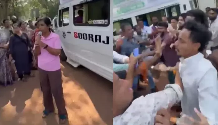 കാസർകോട് ശുചിത്വ മിഷന്റെ ബോധവൽക്കരണ പരിപാടി തടഞ്ഞു; അക്രമം നമസ്കാര സമയത്ത് പരിപാടി അനുവദിക്കില്ലെന്ന പേരിൽ; എസ്.ഡി.പി.ഐ പ്രവര്‍ത്തകര്‍ അറസ്റ്റില്‍