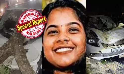 ലോറിയുടെ നിയന്ത്രണം നഷ്ടപ്പെട്ട് വാക മരത്തിൽ ഇടിച്ചതോടെ കേട്ടത് ഉഗ്ര ശബ്ദം; ഒടിഞ്ഞ മരക്കൊമ്പ് ഓടിക്കൊണ്ടിരുന്ന കാറിൽ പതിച്ച് വൻ അപകടം; നിമിഷ നേരം കൊണ്ട് ഫ്രണ്ട് സീറ്റിലിരുന്ന യുവതിയുടെ തലയിൽ തുളഞ്ഞു കയറി ദാരുണ മരണം; നടുക്കം മാറാതെ നാട്ടുകാർ; ഉറ്റവർക്ക് വേദനയായി ആതിരയുടെ വിയോഗ വാർത്ത