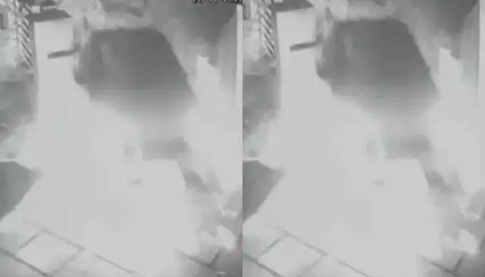 സ്വന്തം വീട്ടിലേക്ക് കയറി വരുന്നതുപോലെ ഗേറ്റും തകർത്തെത്തിയ കാർ; മദ്യലഹരിയിൽ അമിതവേഗതയിലെത്തി അപകടം; രക്ഷപ്പെട്ടത് ഭാഗ്യം കൊണ്ട്