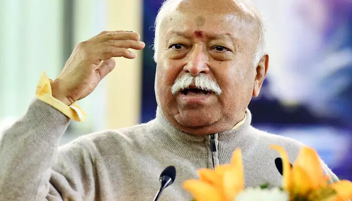 ഭാരതം എന്നത് നാശമില്ലാത്ത നാഗരികതയുടെ പേര്; അവരെല്ലാം ഒരേ പൂർവ്വികരുടെ പിൻഗാമികൾ; അതുകൊണ്ട് ഹിന്ദുക്കൾ ഇല്ലാതായാൽ ലോകം ഇല്ലാതാകും; പ്രസ്താവനയുമായി മോ​ഹൻ ഭാ​ഗവത്