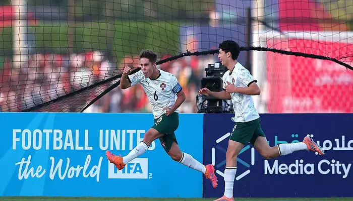 ക്വാർട്ടർ ഫൈനലിൽ കരുത്തരായ സ്വിറ്റ്സർലൻഡിനെ തകർത്തത് എതിരില്ലാത്ത രണ്ട് ഗോളുകൾക്ക്; പോർച്ചുഗൽ അണ്ടർ 17 ലോകകപ്പ് സെമിയിലേക്ക്; മറ്റേയസ് മൈഡിനും നെറ്റോയ്ക്കും ഗോൾ ക്വാർട്ടർ ഫൈനലിൽ കരുത്തരായ സ്വിറ്റ്സർലൻഡിനെ തകർത്തത് എതിരില്ലാത്ത രണ്ട് ഗോളുകൾക്ക്; പോർച്ചുഗൽ അണ്ടർ 17 ലോകകപ്പ് സെമിയിലേക്ക്; മറ്റേയസ് മൈഡിനും നെറ്റോയ്ക്കും ഗോൾ