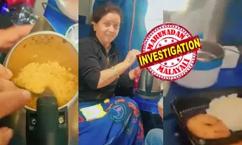 കെറ്റിലിൽ നിന്ന് ഉയർന്നുവന്ന ചെറുപുക; ആരെയും മൈൻഡ് ചെയ്യാതെ ചിരിച്ച് കൂളായി സ്പൂൺ ഉപയോഗിച്ച് മാഗ്ഗി ഇളക്കുന്ന കാഴ്ച; പിന്നാലെ യുവതിയുടെ പാചക സ്ഥലം കണ്ട് അമ്പരപ്പ്; ഒഴിവായത് വൻ ദുരന്തം; കര്‍ശന നടപടി എടുക്കുമെന്ന് അധികൃതർ