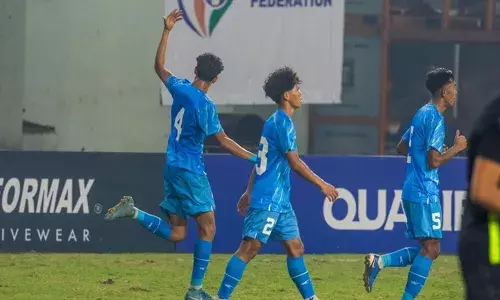 ഏക അരീനയിൽ പലസ്തീനുമായി സമനില; അണ്ടർ-17 ഏഷ്യൻ കപ്പ് ഫുട്ബോൾ യോഗ്യതാ റൗണ്ടിലെ ആദ്യ മത്സരത്തിൽ ഇന്ത്യക്ക് നിരാശ