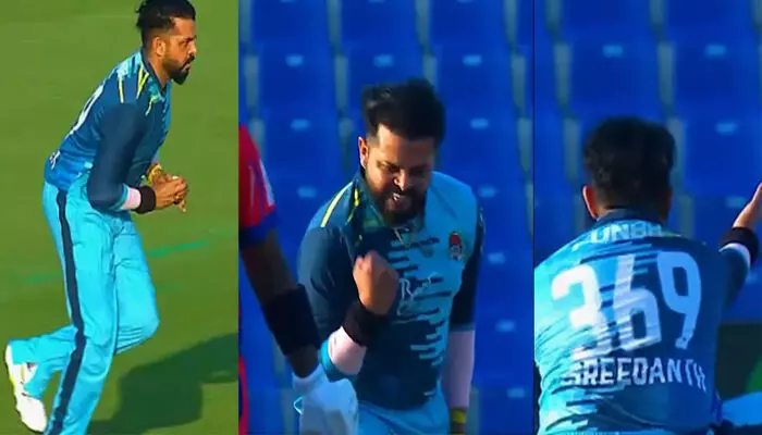 ആദ്യ പന്തിൽ അപകടകാരിയായ അഫ്ഗാൻ ഓപ്പണർ പുറത്ത്; പിന്നാലെ ശ്രീലങ്കൻ യുവ താരം അവിഷ്‌ക ഫെർണാണ്ടോയും പവലിയനിലേക്ക്; അബുദാബി ടി10 ലീഗിൽ ശ്രീശാന്തിന്റെ കിടിലം ഓവർ; വൈറലായി വീഡിയോ