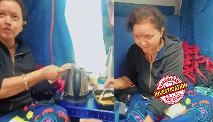 ഓടുന്ന ട്രെയിനിലെ എസി കോച്ചില്‍ ഇലക്ട്രിക് കെറ്റിലില്‍ മാഗിയും ചായയും തയാറാക്കി; എന്റെ അടുക്കള ഇപ്പോഴും പ്രവര്‍ത്തിക്കുന്നുവെന്ന് യുവതി; വീഡിയോ വൈറലായതോടെ നടപടിയെടുത്ത് റെയില്‍വേ