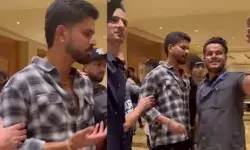 ശശാങ്ക് സിങ്ങിന്റെ ജന്മദിനാഘോഷ പാര്‍ട്ടിയില്‍ പ്രീതി സിന്റയ്‌ക്കൊപ്പം; സെല്‍ഫിക്കായി ആരാധകര്‍ വളഞ്ഞതോടെ പ്രകോപിതനായി;  സുരക്ഷാ ജീവനക്കാരനോട് കയര്‍ത്ത് ശ്രേയസ് അയ്യര്‍