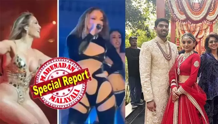 ആടിപ്പാടി ആളുകളെ ത്രസിപ്പിക്കുന്ന സംഗീതവിരുന്നുമായി ജെനിഫര്‍ ലോപ്പസ്; ബോളിവുഡ് താരങ്ങളുടെ നൃത്തവും സ്‌കിറ്റും; കൊട്ടാര രൂപത്തിലുള്ള ഭീമന്‍കേക്കും;  അതിഥിയായി ഡൊണാള്‍ഡ് ട്രംപ് ജൂനിയറും കാമുകിയും; ഉയദ്പൂരില്‍ കോടികള്‍ പൊടിച്ച് കോടീശ്വരനായ രാമ രാജു മന്തേനയുടെ മകളുടെ വിവാഹം; ആഢംബരം കണ്ട് അന്തംവിട്ട് പാശ്ചാത്യലോകം