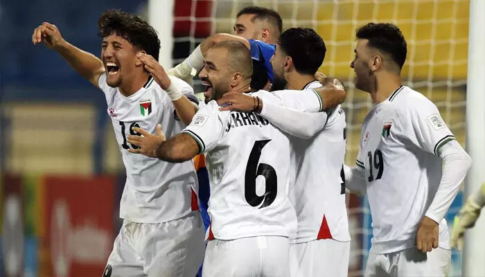 ഞങ്ങളുടെ കുട്ടികളെ ഒന്നു ചിരിപ്പിക്കാൻ കഴിഞ്ഞാൽ അത് ഓരോ കളിക്കാരനും അഭിമാനം; ആവേശപ്പോരിൽ ശക്തരായ ലിബിയയെ തകർത്തത് പെനാൽറ്റി ഷൂട്ടൗട്ടിൽ; അറബ് കപ്പിൽ യോഗ്യത നേടി ഫലസ്തീൻ