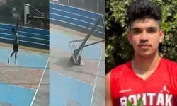 ബാസ്‌കറ്റ് ബോള്‍ പരിശീലനത്തിനിടെ പോള്‍ ഒടിഞ്ഞു നെഞ്ചില്‍വീണു; ദേശീയ  താരത്തിന് ദാരുണാന്ത്യം; അപകടത്തിന്റെ ഞെട്ടിക്കുന്ന ദൃശ്യങ്ങള്‍ പുറത്ത്