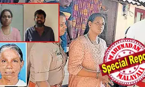 കാമുകന് വേണ്ടി അമ്മയുടെ മാല പൊട്ടിച്ചെടുക്കാന്‍ ശ്രമിച്ച 45കാരിയായ കാമുകി; തലയിടിച്ചു വീണ അമ്മ മരിച്ചെന്ന് ഉറപ്പാക്കി ജിമ്മില്‍ പോയി; സ്വര്‍ണ്ണമാല കാണാനില്ലെന്ന സംശയം പോസ്റ്റുമോര്‍ട്ടമായി; സന്ധ്യയേയും നിധിനേയും കുടുക്കിയത് അതിബുദ്ധി; മുണ്ടൂരില്‍ കൊല നടത്തിയത് സന്ധ്യ ഒറ്റയ്ക്ക്