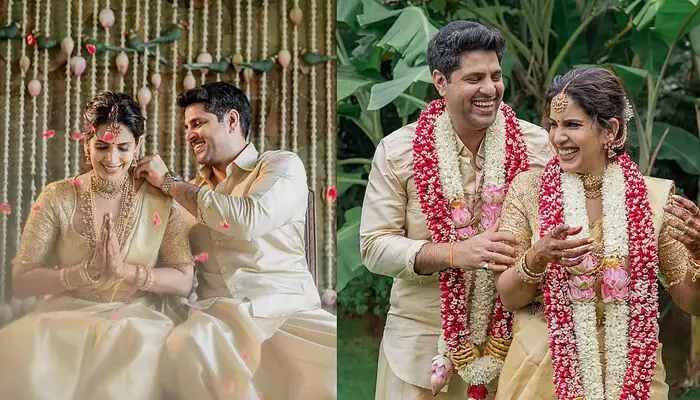 നടി സംയുക്ത ഷണ്മുഖനാഥൻ വിവാഹിതയായി; വരൻ മുൻ ക്രിക്കറ്റ് താരം കൃഷ്ണമാചാരി ശ്രീകാന്തിന്റെ മകൻ അനിരുദ്ധ്; ആശംസ നേർന്ന് പ്രമുഖർ