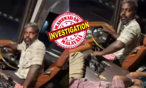 ഓടിക്കൊണ്ടിരുന്ന ബസ് ഒരു സൈഡ് കൊണ്ട് വലിയുന്നത് ശ്രദ്ധിച്ചു; എന്താ..ചേട്ടാ പ്രശ്നമെന്ന ചോദ്യത്തിന് ഒരു കുഴപ്പവുമില്ല മോൻ..പോയി കിടന്നുറങ്ങെന്ന പറച്ചിലും; മിനിറ്റുകൾ കഴിഞ്ഞതും വളയം പിടിച്ചുകൊണ്ട് ഡ്രൈവറുടെ അതിരുവിട്ട പ്രവർത്തി; ക്ലീനറുടെ സ്വഭാവത്തിലും മാറ്റം; പണി കൊടുക്കുമെന്ന് എംവിഡി