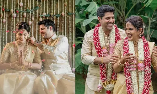 നടി സംയുക്ത ഷണ്മുഖനാഥൻ വിവാഹിതയായി; വരൻ മുൻ ക്രിക്കറ്റ് താരം കൃഷ്ണമാചാരി ശ്രീകാന്തിന്റെ മകൻ അനിരുദ്ധ്; ആശംസ നേർന്ന് പ്രമുഖർ