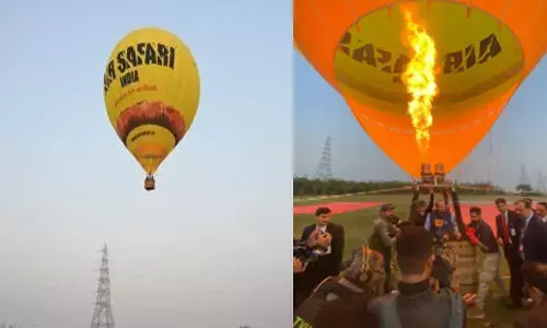 ഇനി ആകാശത്തെ തൊട്ട് പറക്കാം..; ഡൽഹിയിൽ ഹോട്ട് എയർ ബലൂൺ റൈഡ്; 120 അടി ഉയരത്തിൽ കാഴ്ചകൾ ആസ്വദിച്ച് യാത്ര; ടൂറിസം പൊടിപൊടിക്കുമെന്ന പ്രതീക്ഷയിൽ അധികൃതർ