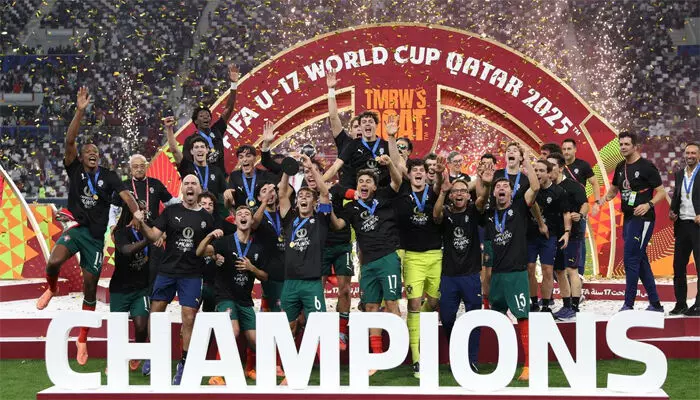 അണ്ടർ 17 ലോകകപ്പ് കിരീടത്തിൽ മുത്തമിട്ട് പോർച്ചുഗൽ; ഫൈനലിൽ ഓസ്ട്രിയയെ പരാജയപ്പെടുത്തിയത്  എതിരില്ലാത്ത ഒരു ഗോളിന്; ഗോൾഡൻ ബോൾ മാറ്റിയസ് മൈഡിന്; ഗോൾഡൻ ബൂട്ട് സ്വന്തമാക്കി ജോഹന്നാസ് മോസർ