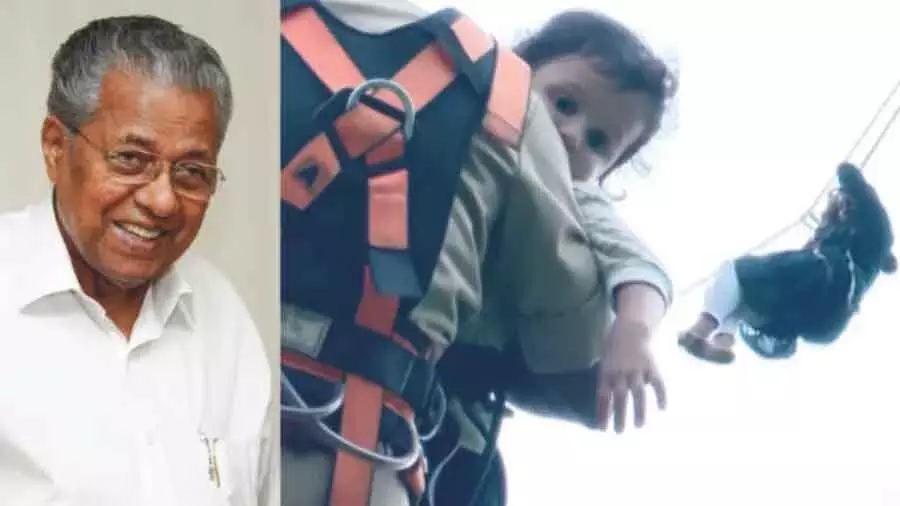 മണിക്കൂറുകള് നീണ്ടുനിന്ന അത്യന്തം ബുദ്ധിമുട്ടുള്ള ദൗത്യം ഫയര്ഫോഴ്സ് സേന വിജയിപ്പിച്ചു; അഭിനന്ദിച്ച് മുഖ്യമന്ത്രി മണിക്കൂറുകള് നീണ്ടുനിന്ന അത്യന്തം ബുദ്ധിമുട്ടുള്ള ദൗത്യം ഫയര്ഫോഴ്സ് സേന വിജയിപ്പിച്ചു; അഭിനന്ദിച്ച് മുഖ്യമന്ത്രി