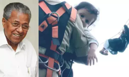 മണിക്കൂറുകള്‍ നീണ്ടുനിന്ന അത്യന്തം ബുദ്ധിമുട്ടുള്ള ദൗത്യം ഫയര്‍ഫോഴ്‌സ് സേന വിജയിപ്പിച്ചു; അഭിനന്ദിച്ച് മുഖ്യമന്ത്രി