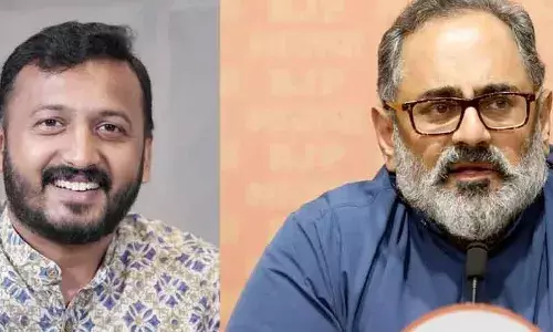 മാങ്കൂട്ടത്തിലിനെ പോലുള്ളവര്‍ കഴിയേണ്ടത് ജയിലിലാണെന്ന് രാജീവ് ചന്ദ്രശേഖര്‍; പരാതിക്ക് പിന്നില്‍ സിപിഎം-ബി.ജെ.പി ബന്ധമുണ്ടെന്ന വാദം വിഡ്ഢിത്തമെന്ന് ബിജെപി അധ്യക്ഷന്‍