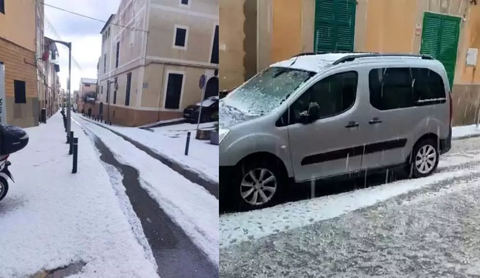 സ്പെയിനിലെ മജോര്‍ക്കയില്‍ ആഞ്ഞടിച്ചു കൊടുങ്കാറ്റ്; ദ്വീപിന്റെ വിവിധ ഭാഗങ്ങളില്‍ 40 അടി ഉയരത്തില്‍ വരെ തിരമാലകള്‍; ആലിപ്പഴ വര്‍ഷത്തോടെ തണുത്തുവിറയ്ക്കുന്നു