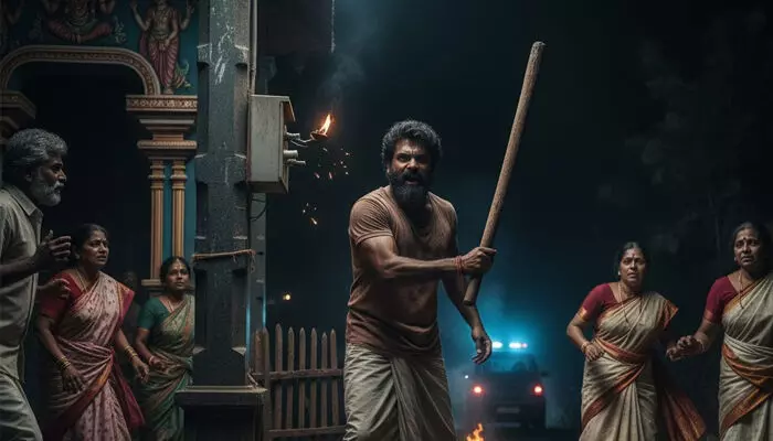 മദ്യത്തിന്റെ പാതി ബോധത്തിൽ ഒരു വടിയുമായി മതിൽ ചാടിയെത്തി; സ്വന്തം കുടുംബക്ഷേത്രത്തിൽ തന്നെ എത്തി ഫ്യൂസ് ഊരി മാറ്റി അതിക്രമം; കേസെടുത്ത് പോലീസ് മദ്യത്തിന്റെ പാതി ബോധത്തിൽ ഒരു വടിയുമായി മതിൽ ചാടിയെത്തി; സ്വന്തം കുടുംബക്ഷേത്രത്തിൽ തന്നെ എത്തി ഫ്യൂസ് ഊരി മാറ്റി അതിക്രമം; കേസെടുത്ത് പോലീസ്