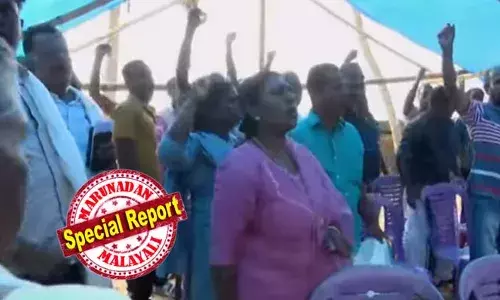 ഒരിടത്ത് നാരാങ്ങാ വെള്ളം കുടി, മറ്റൊരിടത്ത് വഞ്ചനക്കെതിരെ മുദ്രാവാക്യം വിളിയും! മുനമ്പം സമരം ഒരു കൂട്ടര്‍ അവസാനിപ്പിച്ചപ്പോള്‍ മുദ്രാവാക്യം വിളിച്ചു പുതിയ സമരം ആരംഭിച്ചു ഒരു വിഭാഗം സമരക്കാര്‍; ഭൂമി പ്രശ്‌നത്തിന് ശാശ്വത പരിഹാരം ഉണ്ടാകും വരെ സമരമെന്ന് നാട്ടുകാരുടെ പ്രഖ്യാപനം;  റെവന്യൂ വകുപ്പിന്റെ ഉത്തരവുമായി മുന്നോട്ടു പോകുമെന്ന് മന്ത്രി കെ രാജന്‍