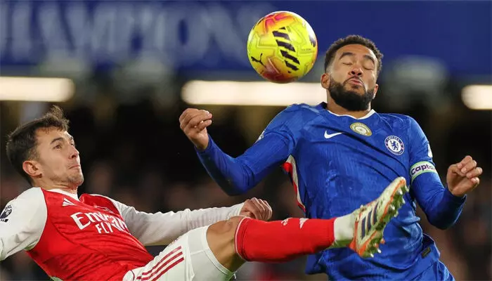 പത്ത് പേരായി ചുരുങ്ങിയിട്ടും സ്വന്തം തട്ടകത്തിൽ പൊരുതി; ലണ്ടൻ ഡെർബിയിലെ ആവേശപ്പോരിൽ സമനില പിടിച്ച് ചെൽസി; ആഴ്സണലിന്റേത് പ്രീമിയൽ ലീഗിൽ തോൽവിയറിയാത്ത പത്താം മത്സരം