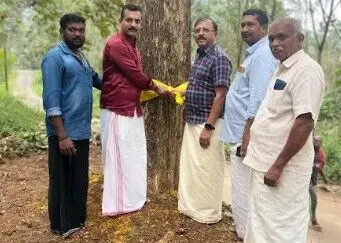 ഹ്യൂസ്റ്റണ്‍ ഗുരുവായൂരപ്പന്‍ ക്ഷേത്രത്തിന്റെ ദ്വജസ്ഥംഭത്തിനായുള്ള തേക്ക് മരം മുറിക്കല്‍ ചടങ്ങ് - ഡിസംബര്‍ 5 ന്