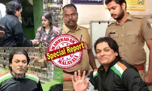 ലാപ്‌ടോപ്പ് എടുക്കാന്‍ വീട്ടിലേക്ക് കൊണ്ടുപോവുകയാണ്;  പോലീസ് വാഹനത്തില്‍ നിന്ന് അലറി വിളിച്ച് രാഹുല്‍ ഈശ്വര്‍; തെളിവു ശേഖരണത്തിനായി വീട്ടിലെത്തിച്ചപ്പോള്‍ രാഹുല്‍ മാങ്കൂട്ടത്തിലിന് അനുകൂലമായി വീഡിയോ ചെയ്യുന്നത് നിര്‍ത്തണം എന്നാണ് ആവശ്യപ്പെട്ടത്, നിര്‍ത്തില്ല എന്ന് മാധ്യമങ്ങളോട് രാഹുല്‍ ഈശ്വര്‍; കേസില്‍ മുന്‍കൂര്‍ ജാമ്യാപേക്ഷ നല്‍കി സന്ദീപ് വാര്യരും