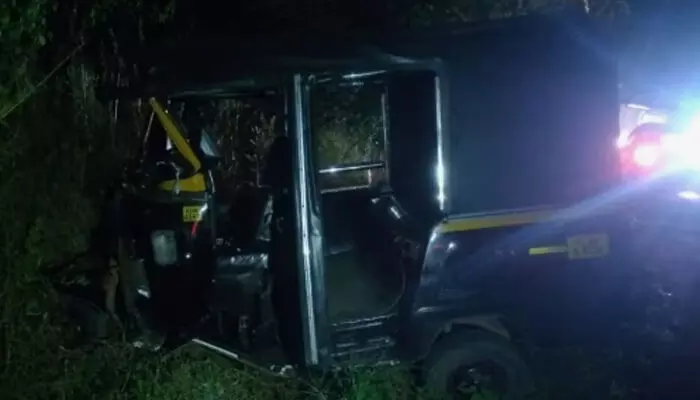 യാത്രക്കാരെയെല്ലാം ഇറക്കിവിട്ട് വീട്ടിലേക്ക് മടക്കം; പാതി വഴിയിലെത്തിയതും ഓട്ടോറിക്ഷ ഡ്രൈവറുടെ തോളിൽ വന്നിരുന്ന അപ്രതീക്ഷിത അതിഥി; നിയന്ത്രണം തെറ്റി അപകടം; രക്ഷപ്പെട്ടത് ഭാഗ്യം കൊണ്ട്