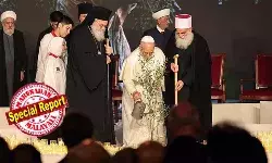 ലിയോ മാര്‍പാപ്പയ്ക്ക് ലെബനാനില്‍ ഉജ്ജ്വല വരവേല്‍പ്പ്; ക്രിസ്ത്യന്‍-മുസ്‌ലിം നേതാക്കള്‍ക്കൊപ്പം ഒലീവ് മരത്തൈ നട്ടു; ലെബനാനിലെ ജനങ്ങള്‍ വ്യത്യസ്ത മതങ്ങളെ സ്വീകരിക്കുമ്പോള്‍ തന്നെ ഐക്യം, അനുരഞ്ജനം, സമാധാനം എന്നിവ സാധ്യമാണെന്ന് പോപ്പ്