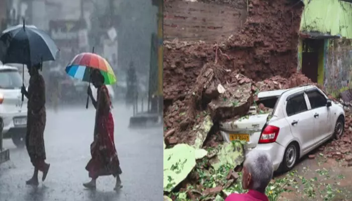 കാറിന്റെ മുകളിലേക്ക് ചുവരിടിഞ്ഞു വീണു; പലയിടത്തും വെള്ളക്കെട്ട്; ഗണേശപുരം സബ്‍വേ അടക്കം അടച്ചു; തമിഴ് മണ്ണിനെ വിറപ്പിച്ച് ശക്തമായ മഴ; മുൻകരുതലുകൾ പാലിക്കണമെന്ന് അധികൃതർ