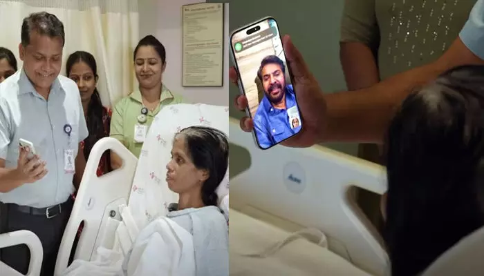 കാലിന് ഇപ്പോൾ എങ്ങനെയുണ്ട്?, എല്ലാം ശരിയാകും, കൃത്രിമക്കാലിനുള്ള സംവിധാനം ഏർപ്പാടാക്കാം; വീഡിയോ കോളിൽ മെഗാസ്റ്റാറിന്റെ ആശ്വാസവാക്ക്; ഭർത്താവും വീടും നഷ്ടപ്പെട്ട സന്ധ്യയ്ക്ക് താങ്ങായി മമ്മൂട്ടി