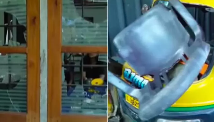 മുൻവൈരാഗ്യം; വീടിന് മുന്നിൽ നിർത്തിയിട്ടിരുന്ന ഓട്ടോറിക്ഷയും ബൈക്കും അടിച്ചുതകർത്തു; ജനൽചില്ലുകൾ എറിഞ്ഞുടച്ചു; ചുമരുകളിൽ രക്തക്കറ തേച്ച് ഭീകരാന്തരീക്ഷം സൃഷ്ടിച്ചു; പ്രതികൾ ഒളിവിൽ