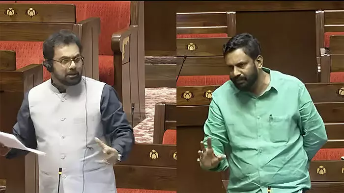 സിപിഐ നേതാക്കള്‍ക്കെതിരെയും ആരോപണമുണ്ടെന്ന് ജയറാം രമേശ്; ഇങ്ങനെയൊരു കേസില്‍പ്പെട്ട സിപിഐ നേതാവിന്റെ പേര് പറഞ്ഞാല്‍ ഒരു ലക്ഷം രൂപ നല്‍കുമെന്ന് സന്തോഷ് കുമാര്‍; രാഹുല്‍ വിഷയത്തില്‍ രാജ്യസഭയിലും വാക്പോര്‌പേര്