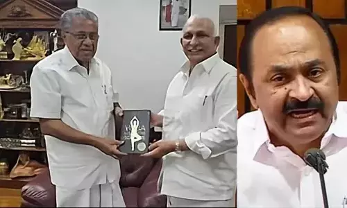 ആര്‍.എസ്.എസ് -സി.പി.എം ബന്ധത്തിന് നേരത്തെ ശ്രീ എം ഇടനിലക്കാരന്‍, ഇപ്പോള്‍ പുതിയയാള്‍; മന്ത്രിസഭയും ഇടതു മുന്നണിയും അറിയാതെ അമിത്ഷായും മോദിയും പറയുന്ന സ്ഥലത്ത് ഒപ്പിട്ടു കൊടുത്ത ആളാണ് പിണറായി വിജയന്‍; വിമര്‍ശനവുമായി വി ഡി സതീശന്‍