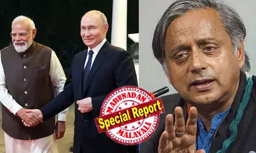 വ്‌ലാദിമിര്‍ പുടിന് രാഷ്ട്രപതി ഒരുക്കിയ വിരുന്നില്‍ ശശി തരൂരിന് ക്ഷണം; പ്രതിപക്ഷ നേതാവ് രാഹുല്‍ ഗാന്ധിക്കും ഖാര്‍ഗെക്കും ക്ഷണമില്ല; വിദേശകാര്യ സ്റ്റാന്‍ഡിംഗ് കമ്മറ്റി ചെയര്‍മാനെ വിരുന്നിലേക്ക് ക്ഷണിച്ചത് മോദി പ്രകീര്‍ത്തനം തുടരവേ; കോണ്‍ഗ്രസുമായി അകലം കൂട്ടി തരൂര്‍