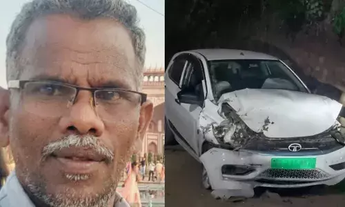 റോഡിൽ പശുവിനെ കണ്ടതും കാർ ഒന്ന് വെട്ടിച്ചു; നിയന്ത്രണം വിട്ട് മൺതിട്ടയിൽ ഇടിച്ചു കയറി അപകടം; പാലക്കാട് ഡ്രൈവർക്ക് ദാരുണാന്ത്യം