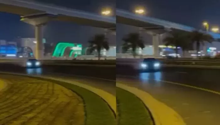 നൂറ് നൂറ്റിപ്പത്ത് സ്പീഡിൽ ഇരച്ചെത്തിയ കാർ; റോഡിലെ ചെറിയ ഒരു വളവ് എത്തിയതും ഉഗ്രശബ്ദം; കറക്കിയെടുത്ത് ഡ്രിഫ്ട് ചെയ്ത് അഭ്യാസം; പിന്നാലെ പണി കൊടുത്ത് ദുബായ് പോലീസ് നൂറ് നൂറ്റിപ്പത്ത് സ്പീഡിൽ ഇരച്ചെത്തിയ കാർ; റോഡിലെ ചെറിയ ഒരു വളവ് എത്തിയതും ഉഗ്രശബ്ദം; കറക്കിയെടുത്ത് ഡ്രിഫ്ട് ചെയ്ത് അഭ്യാസം; പിന്നാലെ പണി കൊടുത്ത് ദുബായ് പോലീസ്