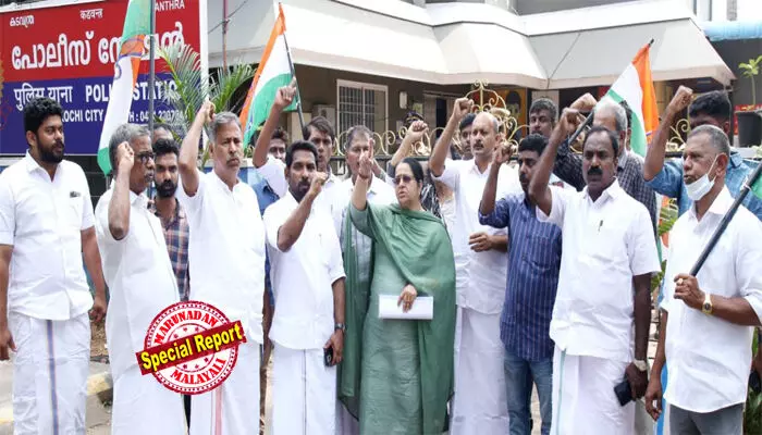 ഒന്‍പതു വയസുള്ള മകളോട് ലൈംഗികാതിക്രമം; 17 കാരനെ പിടികൂടി പൊലീസില്‍ ഏല്‍പ്പിച്ച അച്ഛനെതിരെ കേസെടുത്ത് പൊലീസ്; പോക്‌സോ കേസ് അട്ടിമറിക്കാന്‍ ശ്രമമെന്നും ഭരണകക്ഷിയുടെ സമ്മര്‍ദ്ദമെന്നും ആരോപണം; കടവന്ത്ര പൊലീസ് സ്റ്റേഷന്‍ ഉപരോധിച്ച് കോണ്‍ഗ്രസ് പ്രവര്‍ത്തകര്‍; സിസി ടിവി ദൃശ്യങ്ങള്‍ കൂടി പുറത്തുവന്നതോടെ കേസ് സങ്കീര്‍ണം