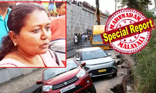 എഞ്ചിൻ തകരാറായെന്ന് കരുതി നിർത്താനൊരുങ്ങുമ്പോൾ കാർ ശക്തമായി കുലുങ്ങി; പുറത്തേക്ക് നോക്കിയപ്പോൾ കണ്ടത് ഞെട്ടിക്കുന്ന കാഴ്ച; ഭീകരാവസ്ഥ മനസ്സിലായിട്ടും മനസ്സ് കൈവിടാതെ ഇറങ്ങി​​യോ​ടി ഡോ. ​ര​ശ്മി; സ്‌കൂൾ ബസിലുണ്ടായിരുന്ന പത്ത് കുട്ടികളെയും രക്ഷപ്പെടുത്തി ഡ്രൈവറും ആയയും; ദേശീയപാത ഇടിഞ്ഞ സംഭവം വിവരിച്ച് യാത്രക്കാർ