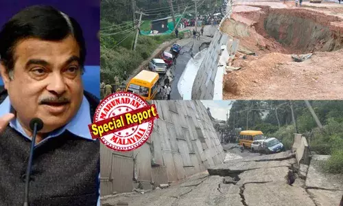 മണ്ണ് പരിശോധനയിലും അടിസ്ഥാനം തയ്യാറാക്കുന്നതിലും വീഴ്ചയെന്ന് നിഗമനം;  കരാര്‍ കമ്പനിക്ക് ഒരു മാസത്തേക്ക് വിലക്ക്; കരിമ്പട്ടികയിലാക്കാനും നീക്കം;  കൊല്ലത്ത് ദേശീയപാതയുടെ സംരക്ഷണ ഭിത്തി ഇടിഞ്ഞുതാഴ്ന്നതില്‍ അതിവേഗ നടപടിയുമായി കേന്ദ്രം; ആലപ്പുഴയിലെ നിര്‍മാണത്തിലും അപാകത? ചെളിമണ്ണ് ഉപയോഗിക്കുന്നത് അപകടഭീഷണിയെന്ന് വിലയിരുത്തല്‍