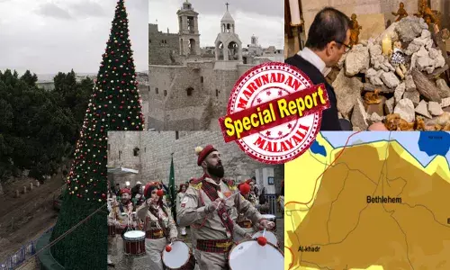 ഉണ്ണിയേശുവിന്റെ തിരുപ്പിറവി നാളുകളിലേക്ക് കടക്കുമ്പോൾ ഈ ജനതയ്ക്ക് എന്നും ആശങ്ക; സന്തോഷത്തിന്റെ പള്ളി മണികൾ ഇല്ല എങ്ങും ഇരുട്ട് മൂടിയ ആകാശം മാത്രം; പലരും പുറത്തിറങ്ങുന്നത് പേടിയോടെ; നീണ്ട രണ്ട് വർഷത്തെ ദുഃഖാചരണത്തിന് വിട; പുണ്യഭൂമിയായ ബത്‌ലഹേമിൽ ക്രിസ്മസ് തിരിച്ചെത്തുന്നു; ഇനിയെങ്കിലും സമാധാനം പുലരുമോ?