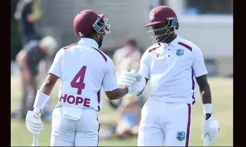 ഷായ് ഹോപ്പും ജസ്റ്റിന്‍ ഗ്രീവ്സും തകര്‍ത്തടിച്ചു; ചാരത്തില്‍ നിന്നുയര്‍ന്ന് വെസ്റ്റിന്‍ഡീസ് ക്രിക്കറ്റ്; ലോകറെക്കോഡ് സൃഷ്ടിച്ച് ന്യൂസിലന്‍ഡിനെതിരേ ഒന്നാം ടെസ്റ്റില്‍ വിന്‍ഡിസിന് സമനില