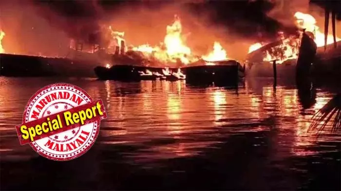 കൊല്ലം കൂരീപ്പുഴയില്‍ ബോട്ടുകളില്‍ തീപടര്‍ന്നത് ഭക്ഷണം പാചകം ചെയ്യുമ്പോഴെന്ന് സംശയം; തീപടര്‍ന്നതോടെ ബോട്ടുകളിലെ ഗ്യാസ് സിലിണ്ടറുകളും പൊട്ടിത്തെറിച്ചു; മൂന്ന് അഗ്‌നിരക്ഷായൂണിറ്റുകളും സ്ഥലത്തെത്തി രക്ഷാപ്രവര്‍ത്തനം നടത്തി; അപകടത്തില്‍ ആര്‍ക്കും പരിക്കേറ്റില്ലെന്ന് സൂചന; അഗ്നിബാധയില്‍ വന്‍ നാശനഷ്ടം