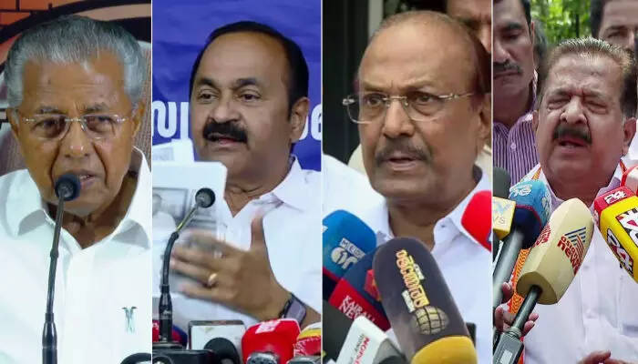 ജമാഅത്തെ ഇസ്ലാമിയുടേത് ശുദ്ധമായ മതതീവ്രവാദ നിലപാട്; ചര്ച്ച നടത്തി ഗുഡ് സര്ട്ടിഫിക്കറ്റ് നല്കിയില്ലെന്ന് മുഖ്യമന്ത്രി; പതിറ്റാണ്ടുകളുടെ ബന്ധമെന്നും മുഖ്യമന്ത്രി കള്ളം പറയുന്നുവെന്നും സതീശന്; സിപിഎമ്മിനെ തിരിഞ്ഞു കൊത്തുന്നുവെന്ന് ചെന്നിത്തല, അടിസ്ഥാനമില്ലെന്ന് കുഞ്ഞാലിക്കുട്ടി; ഒന്നാം ഘട്ട വോട്ടെടുപ്പിന് മണിക്കൂറുകള് ശേഷിക്കെ യുഡിഎഫ് - എല്ഡിഎഫ് വാക്പോര് ജമാഅത്തെ ഇസ്ലാമിയുടേത് ശുദ്ധമായ മതതീവ്രവാദ നിലപാട്; ചര്ച്ച നടത്തി ഗുഡ് സര്ട്ടിഫിക്കറ്റ് നല്കിയില്ലെന്ന് മുഖ്യമന്ത്രി; പതിറ്റാണ്ടുകളുടെ ബന്ധമെന്നും മുഖ്യമന്ത്രി കള്ളം പറയുന്നുവെന്നും സതീശന്; സിപിഎമ്മിനെ തിരിഞ്ഞു കൊത്തുന്നുവെന്ന് ചെന്നിത്തല, അടിസ്ഥാനമില്ലെന്ന് കുഞ്ഞാലിക്കുട്ടി; ഒന്നാം ഘട്ട വോട്ടെടുപ്പിന് മണിക്കൂറുകള് ശേഷിക്കെ യുഡിഎഫ് - എല്ഡിഎഫ് വാക്പോര്