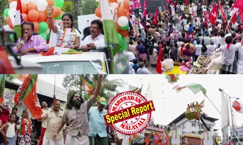 തദ്ദേശപ്പോരില്‍ പരസ്യപ്രചാരണത്തിന് കലാശക്കൊട്ട്; റോഡ് ഷോകളുമായി ആവേശത്തില്‍ മുന്നണികള്‍; ഡാന്‍സും പാട്ടുമായി അണികള്‍; വോട്ടുറപ്പിക്കാന്‍ അവസാന മണിക്കൂറിലും ഓട്ടപ്പാച്ചില്‍; ഇനി നിശബ്ദ പ്രചരണം; മറ്റന്നാള്‍  ആദ്യ ഘട്ടത്തില്‍ വിധിയെഴുതുക ഏഴ് ജില്ലകള്‍