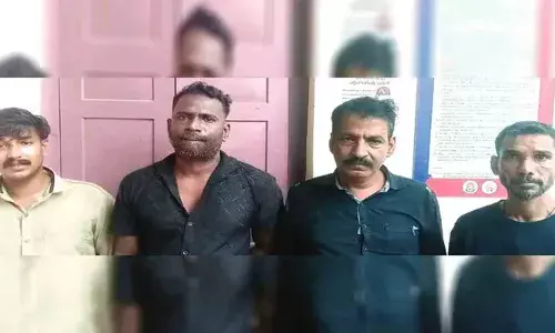 ഉയരപ്പാത പെയിന്റ് ചെയ്യാനെത്തിച്ച യന്ത്രം മോഷ്ടിച്ച് വിറ്റു; മൂന്നര ലക്ഷം രൂപയുടെ യന്ത്രം വിറ്റത് 2500 രൂപയ്ക്ക്: 13 ദിവസം നീണ്ട അന്വേഷണത്തിന് ഒടുവില്‍ നാലുപേര്‍ അറസ്റ്റില്‍
