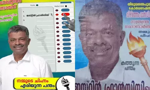 വിഴിഞ്ഞം വാര്ഡിലെ സ്വതന്ത്ര സ്ഥാനാര്ത്ഥി ജസ്റ്റിന് ഫ്രാന്സിസ് വാഹനാപകടത്തില് മരിച്ചു; തിരഞ്ഞെടുപ്പ് മാറ്റിവെച്ചു വിഴിഞ്ഞം വാര്ഡിലെ സ്വതന്ത്ര സ്ഥാനാര്ത്ഥി ജസ്റ്റിന് ഫ്രാന്സിസ് വാഹനാപകടത്തില് മരിച്ചു; തിരഞ്ഞെടുപ്പ് മാറ്റിവെച്ചു